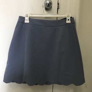 ASOS scallop hem blue skirt!!